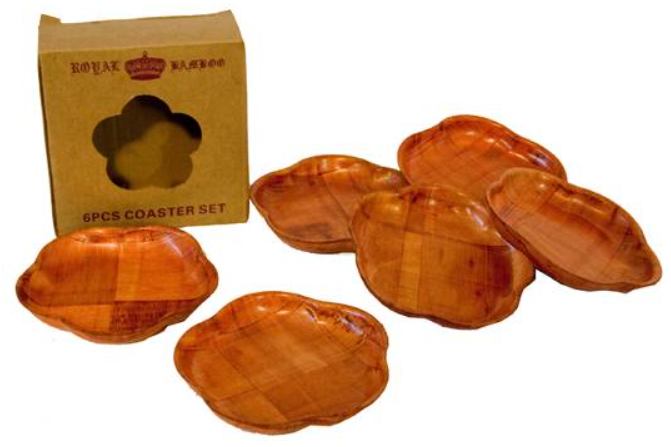 Podmetač drveni 10 cm – set od 6 komada