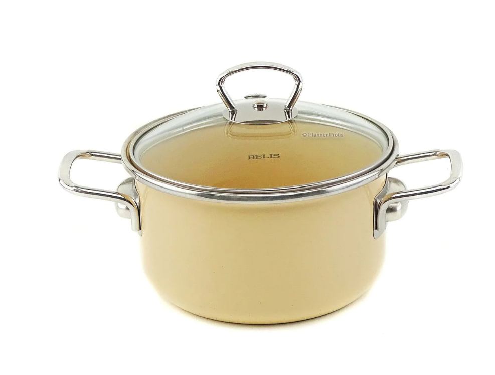 LONAC VISOKI S POKLOPCEM PREMIUM 18 CM 2,2L B KREM