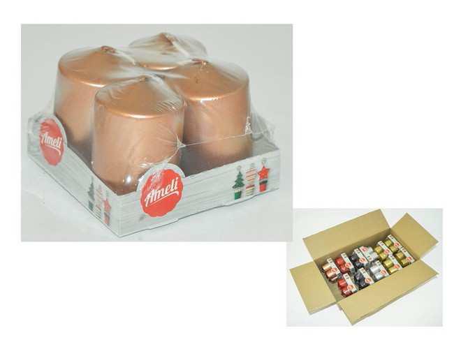 TOP SVIJEĆA  4 KOM METALIK 4/5,5 CM