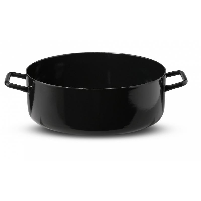 LONAC ETERNA PLITKI 48 CM 28 L B, CRNA/CRNA