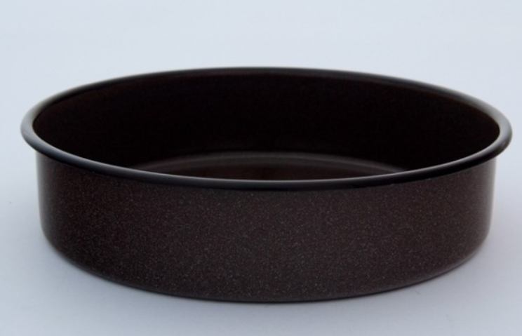 TEPSIJA OKRUGLA DUBOKA 34 CM CRNO ŠRICANO