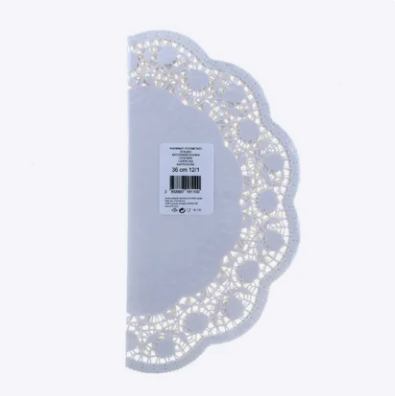 Podmetači za torte – papirnati, bijeli, 36 cm (12 komada)