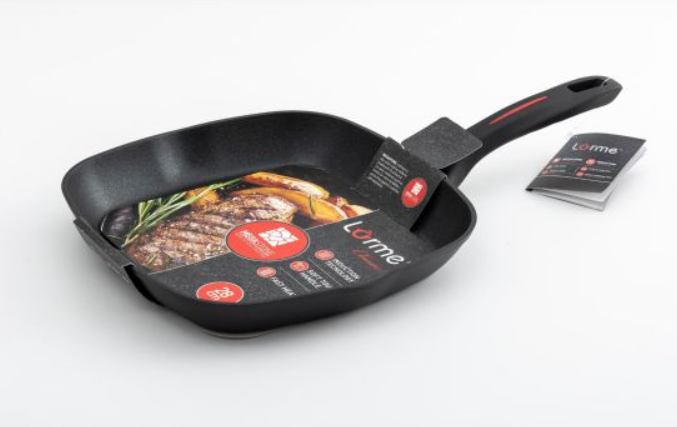 TAVA GRILL MEGASTONE 28 CM CRNA/CRNA