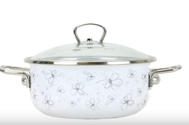 LONAC NISKI S POKLOPCEM PREMIUM 24 CM 4LD BIJELO/C