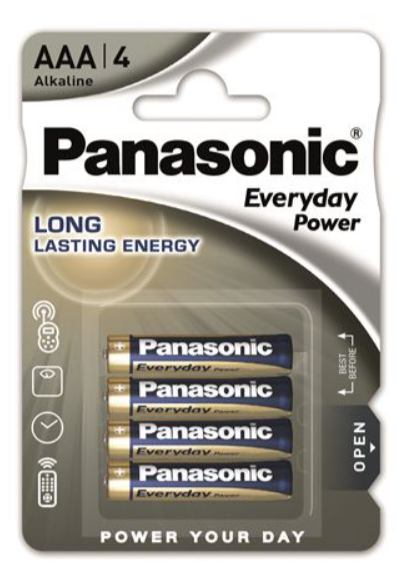 PANASONIC BATERIJE 1,5V AAA 4 KOM. U PAKIRANJU