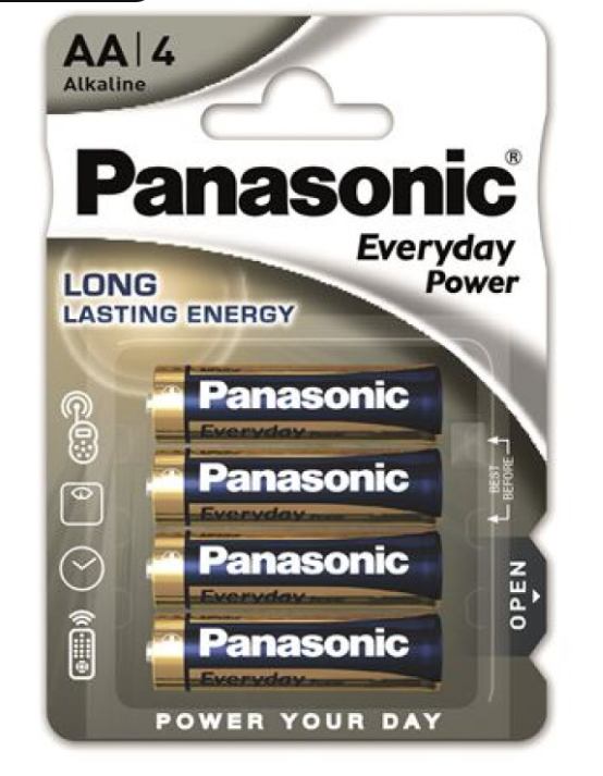 PANASONIC BATERIJE AA 4/1 1,5V ALKALNE