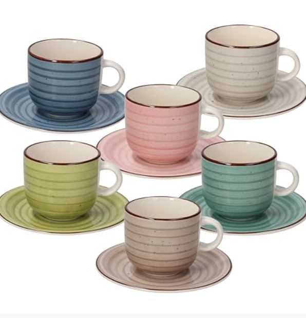 SET 6 ŠALICA ZA ČAJ LOUISE PASTEL