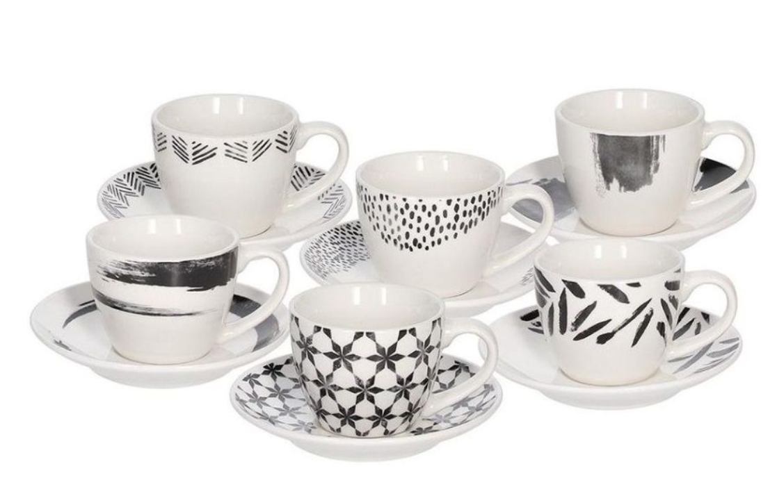 ŠALICE I TANJURI ZA KAVU 6 KOM IRIS ZENITH