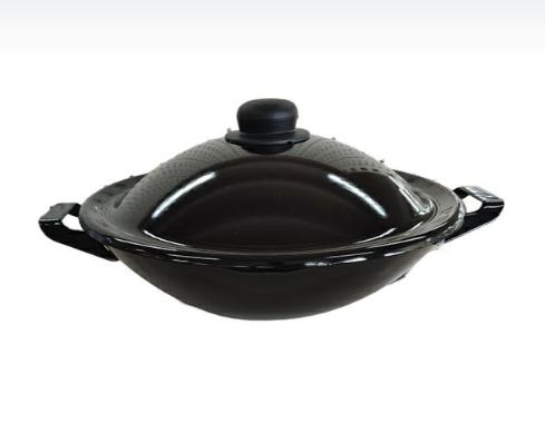 WOK S EMAJLIRANIM POKLOPCEM 32CM