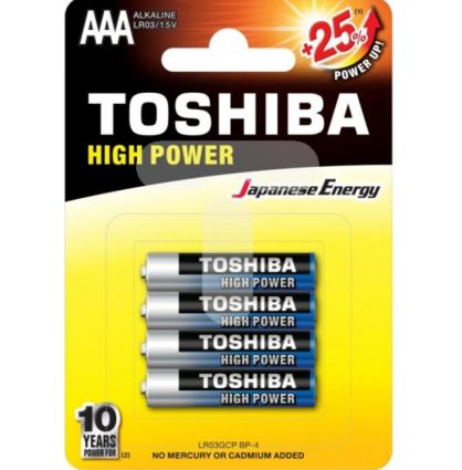 BATERIJA TOSHIBA AAA 4/1
