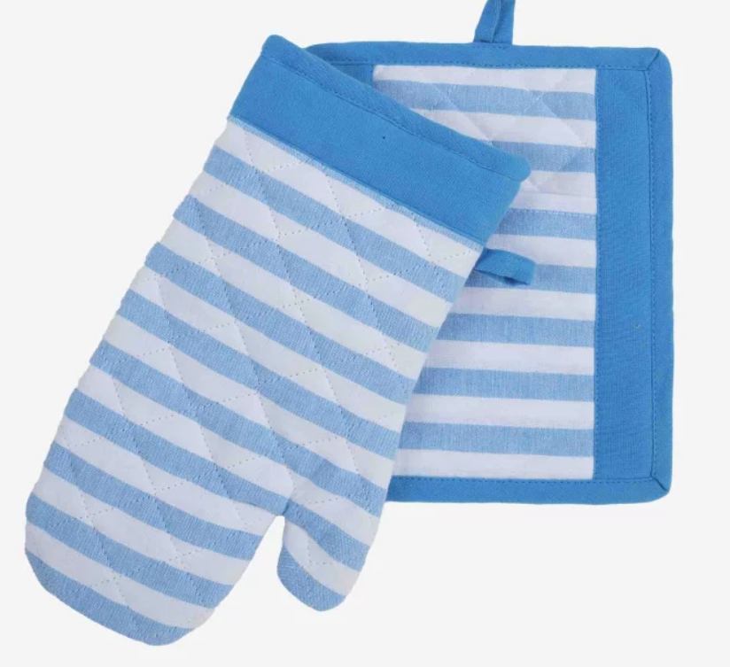 STRIPES KUHINJSKI SET PLAVE PRUGE