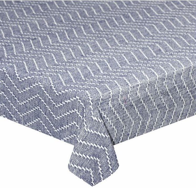 STOLNJAK 140X140 CM TEXTIL PLAVI