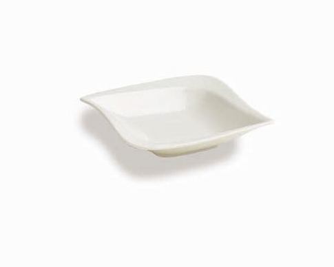 ZDJELA KVADRATNA 14X14X3 CM BIJELA