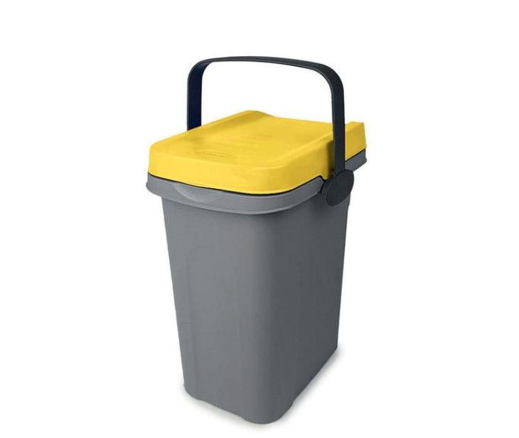 KANTA ZA SMEĆE EKO 7 L SIVO/ŽUTA