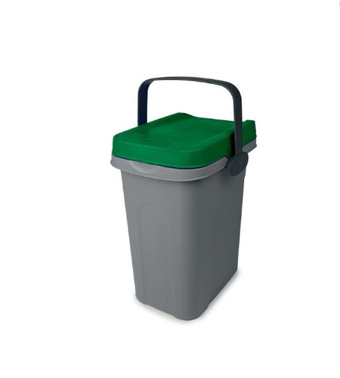 KANTA ZA SMEĆE EKO 7 L SIVO/ZELENA