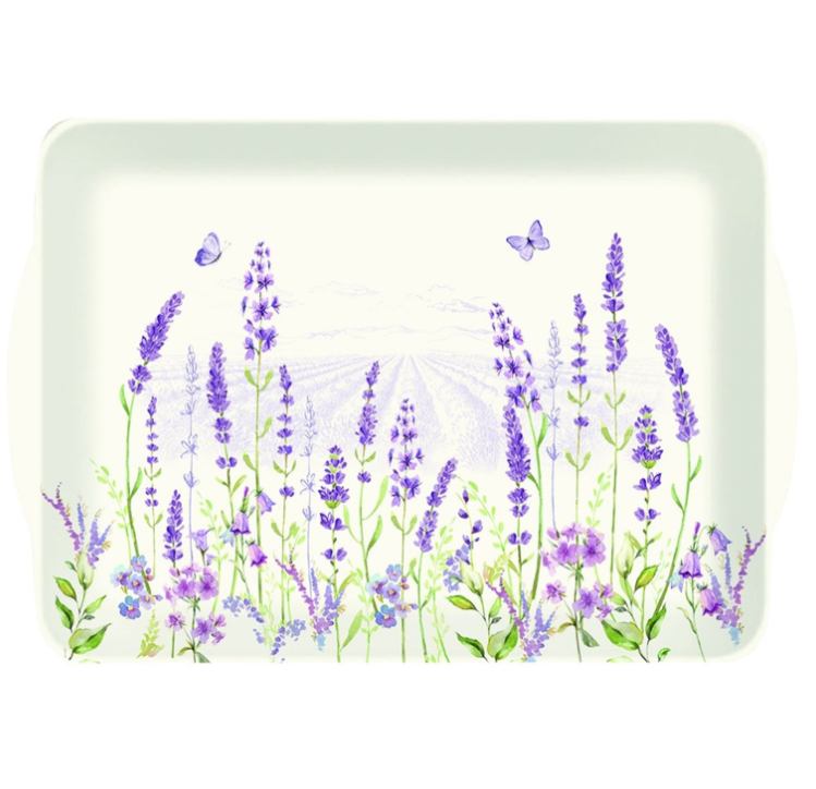 Lavander poslužavnik s integriranim ručkama 33X22