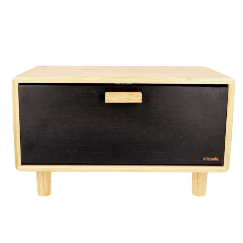 KUTIJA ZA KRUH 356X23 CM BAMBUS CRNA