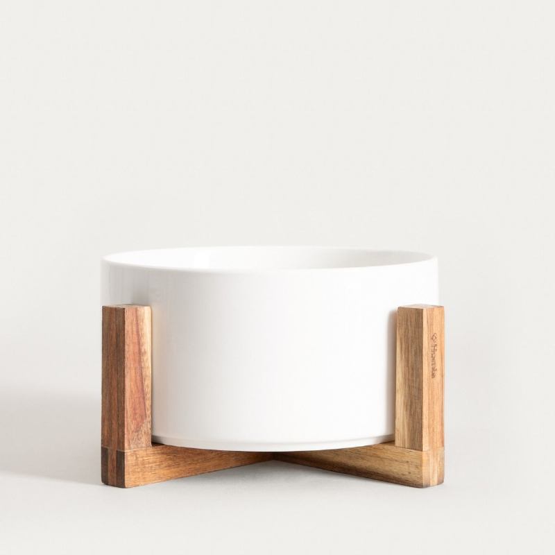 KERAMIČKA ZDJELA ZA SALATU BIJELA 20X10 CM