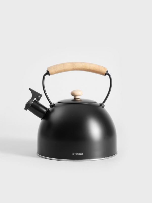 ČAJNIK CRNI  S DRVENOM RUČKOM 2,5 L