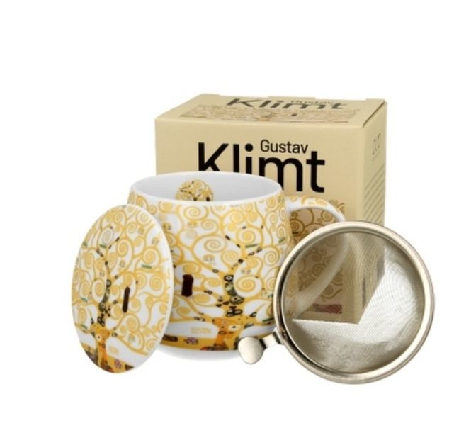 D-ŠALICA SA CJEDILOM KLIMT DRVO ŽIVOTA