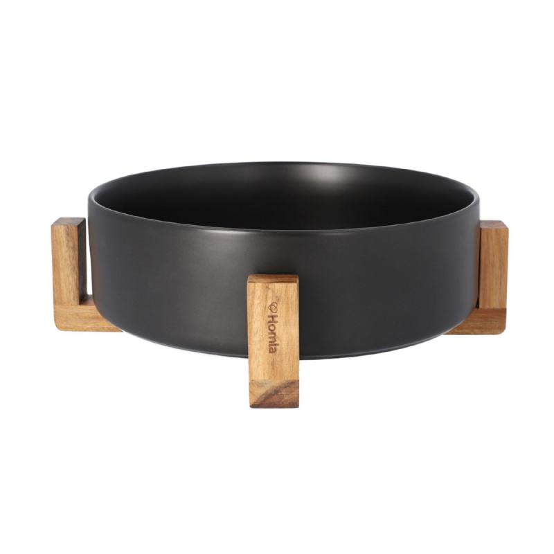 KERAMIČKA ZDJELA ZA SALATU CRNA 32 CM