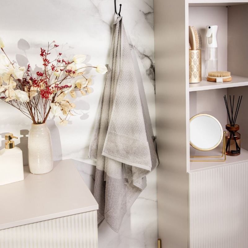 RUČNIK PAMUČNI SIVI 50X90 CM