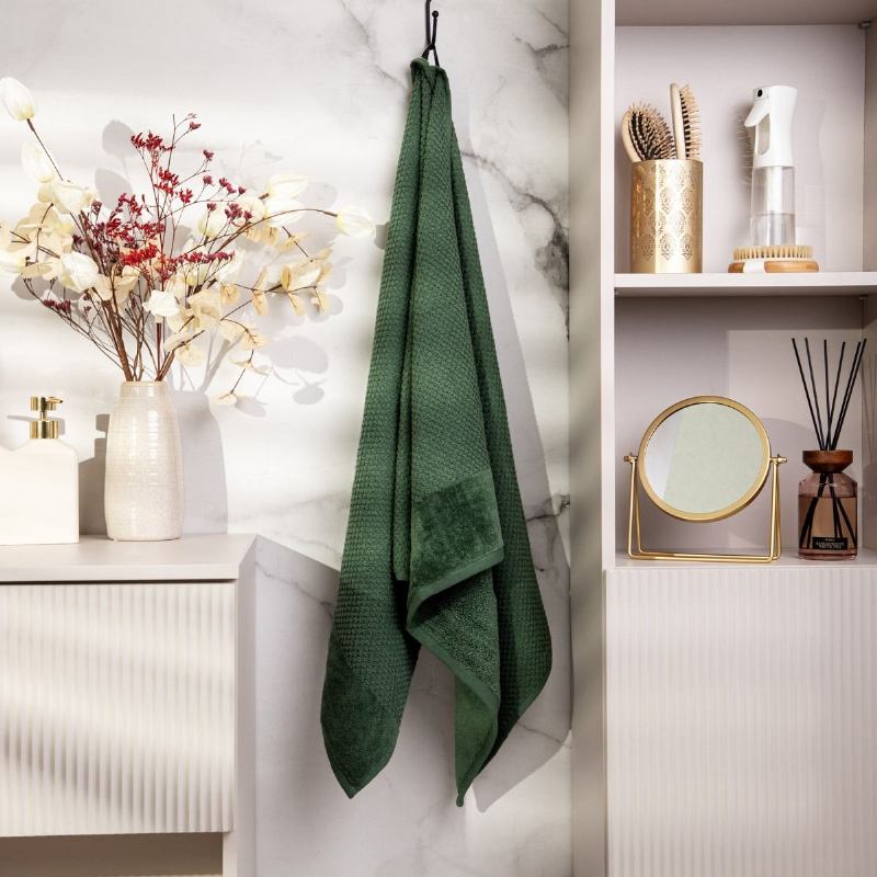 RUČNIK PAMUČNI ZELENI 50X90 CM