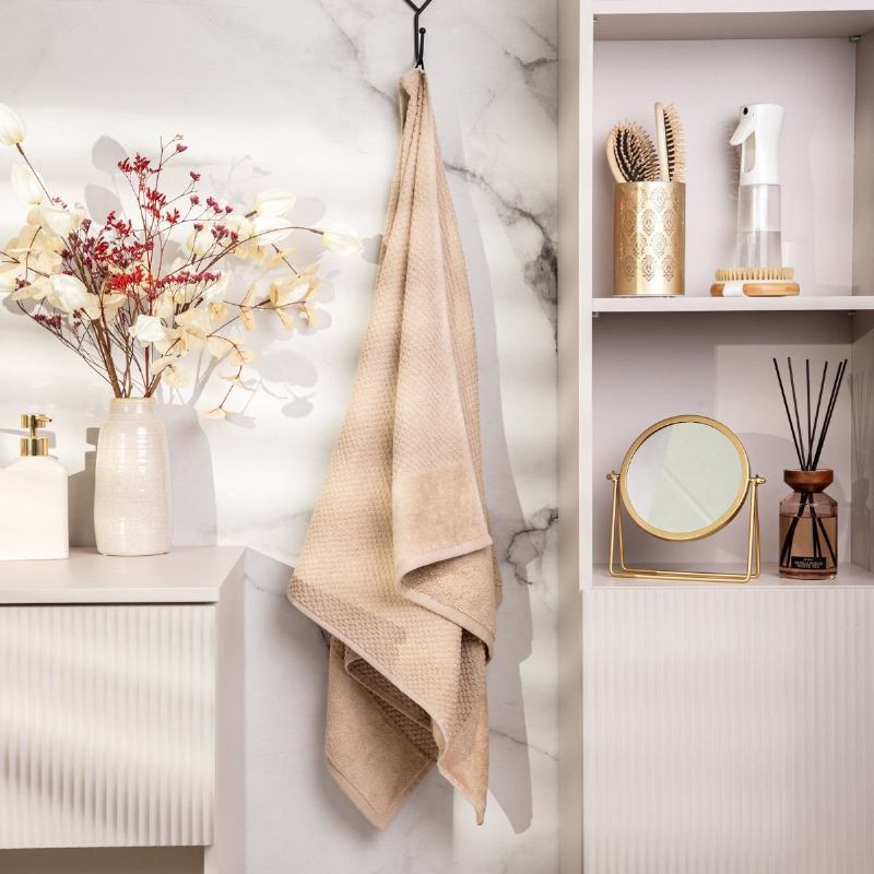 RUČNIK PAMUČNI BEŽ 50X90CM