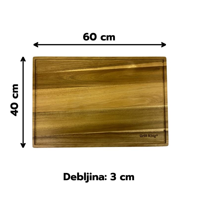 DASKA S 2 LICA  ZA REZANJE OD DRVA  ACACIA