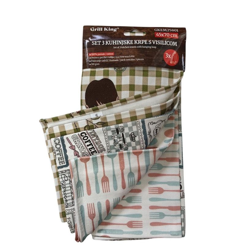 SET 3 KUHINJSKE KRPE 45/70