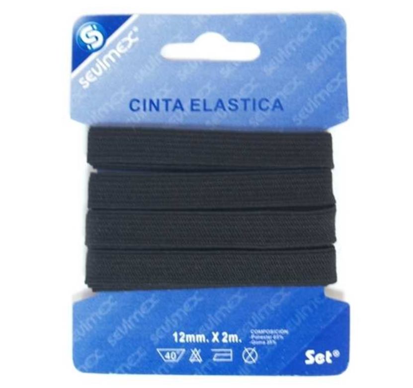 LASTIK 12 MM/1,5M CRNA