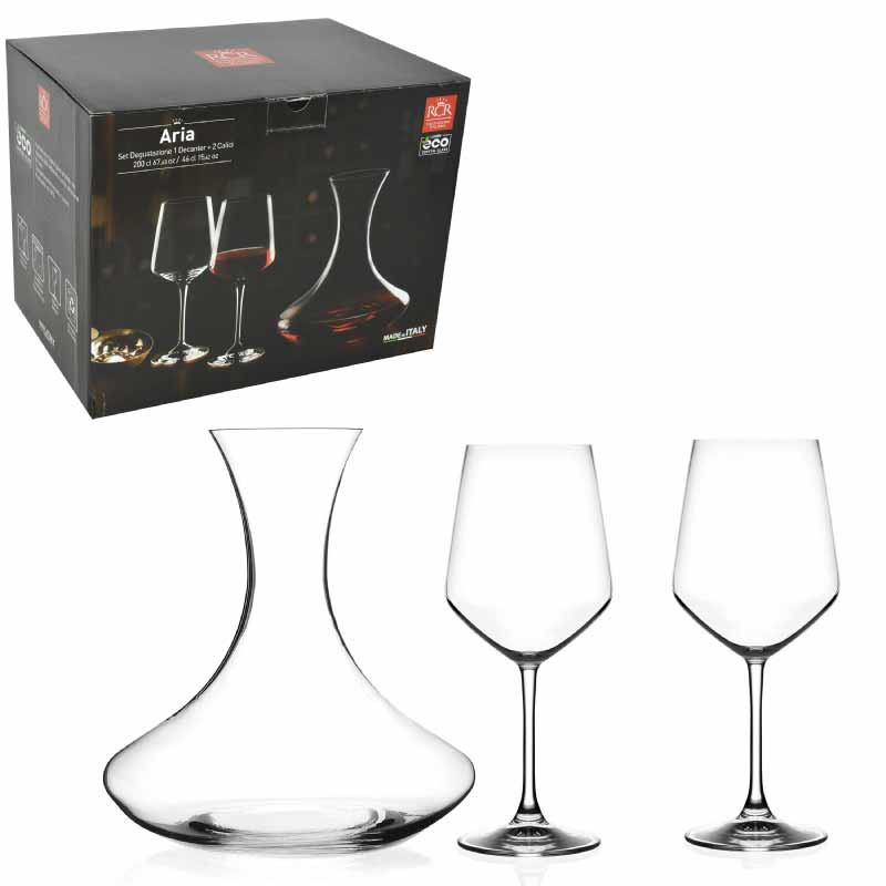 VINSKI SET - DEKANTER + 2 VINSKE ČAŠE 46 CL