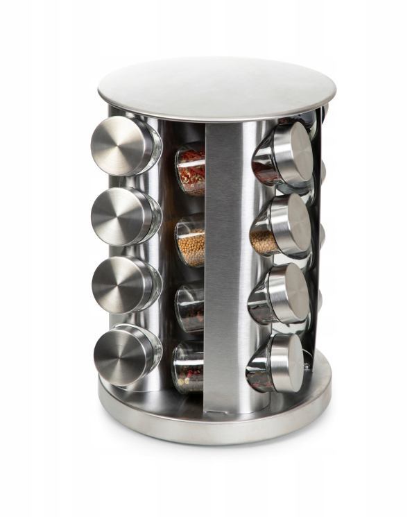 SET ZAČINA NA STALKU 16 STAKLENKI 19X26 CM