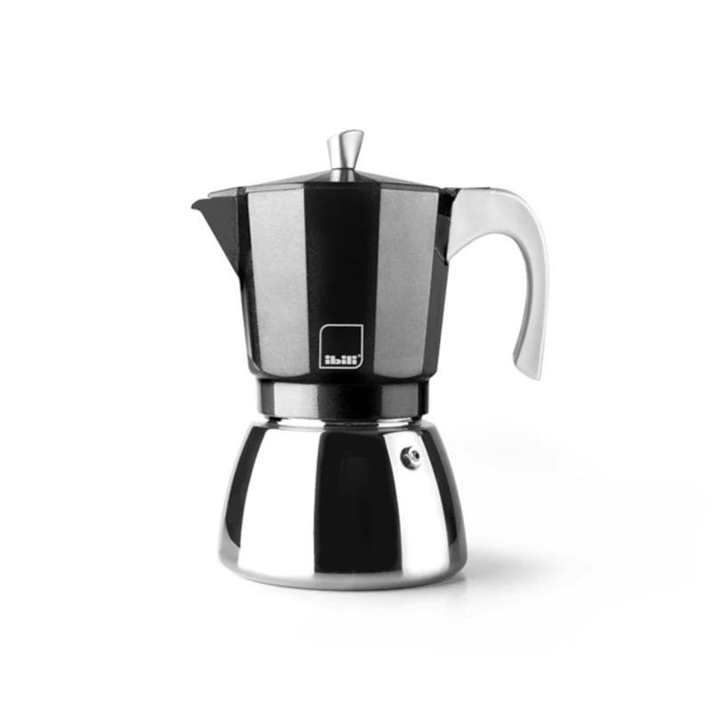 Ibili Elba Black kafetijera, 3 šalice