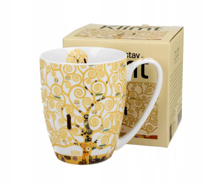 Porculanska šalica 350 ml – Tree of Life Ecru – Gustav Klimt