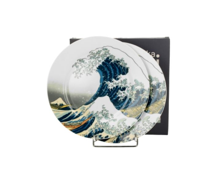 Set dva desertna tanjura – THE GREAT WAVE - K. HOKUSAI