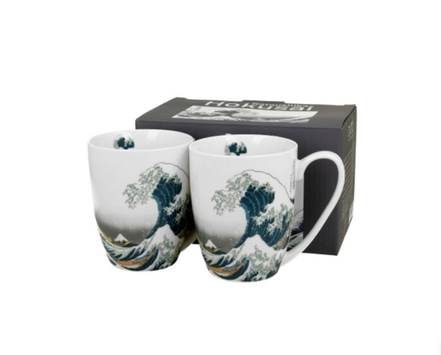 Set 2 keramičke šalice hokusai – veliki val