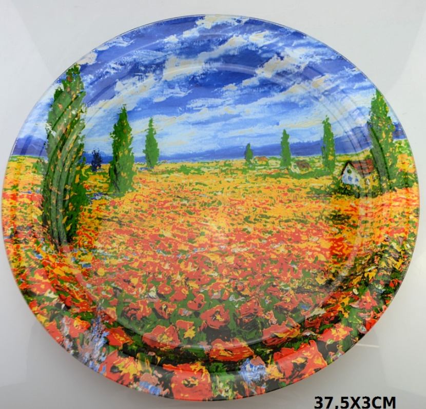 Stakleni tanjur Van Gogh – 37,5 × 3 cm