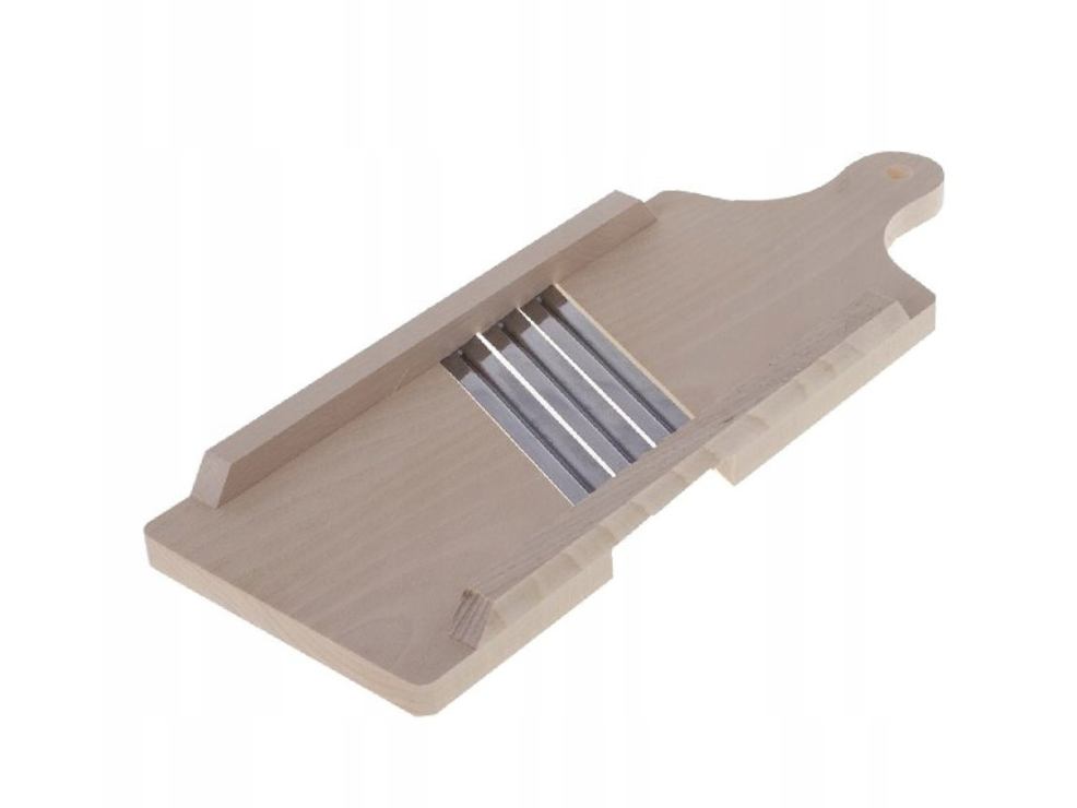 RIBEŽ ZA KUPUS 3 NOŽA 44X16 CM DRVENI