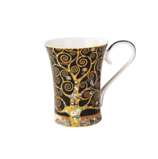 Šalica keramička – Klimt, Stablo života, 420 ml
