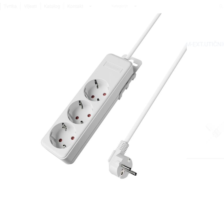 PRIJENOSNA UTIČNICA 3X SCHUKO S KABELOM 1,5MM2 3M