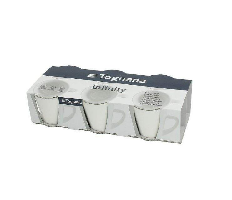 Set 6 šalica za kavu Infinity bianco