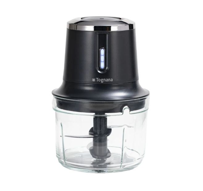 Tognana Avantspace bežična sjeckalica – 200 W, USB‑C punjenje, 4 inox oštrice, crni