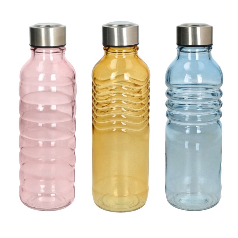 Staklena boca Daily 0,5 l sa čepom razne boje