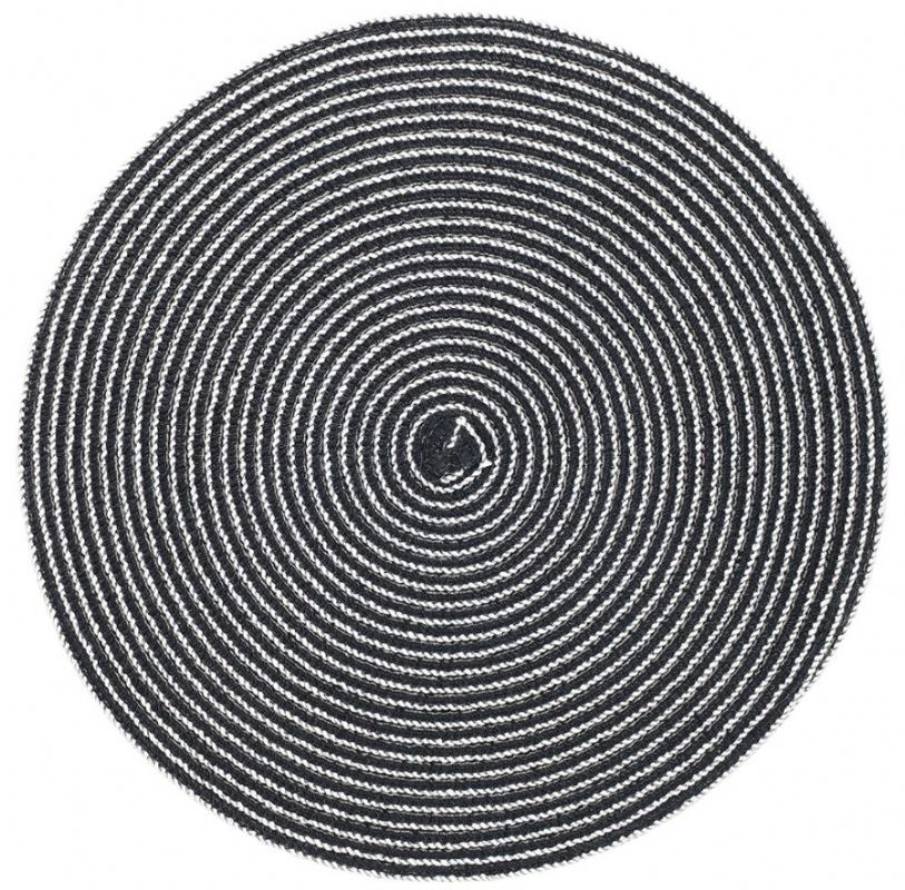 Okrugli podložak za stol Tognana Myth ø 38 cm – crni