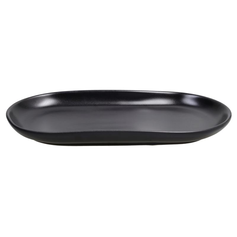 Ovalni tanjur 30,5x17 cm crni