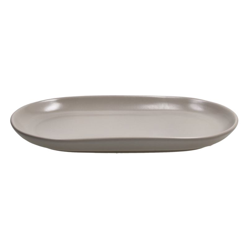 Ovalni tanjkur 30,5x17 cm tortora