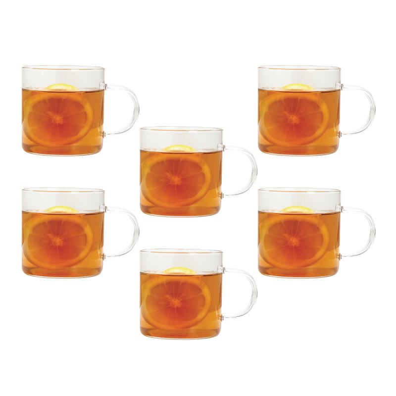 Set 6 šalica za čaj Lyra Transparente 280cc