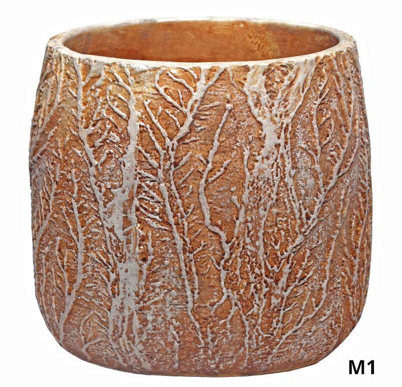 Dekorativna tegla  – fi 12,5 cm, visina 12 cm