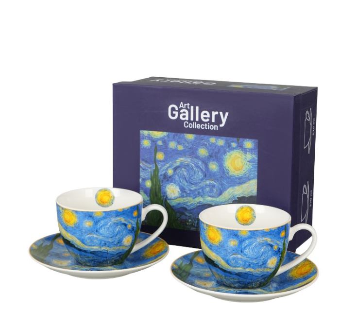 Porculanske šalice za kavu 2/1 – Starry Night, Vincent van Gogh, 270 ml